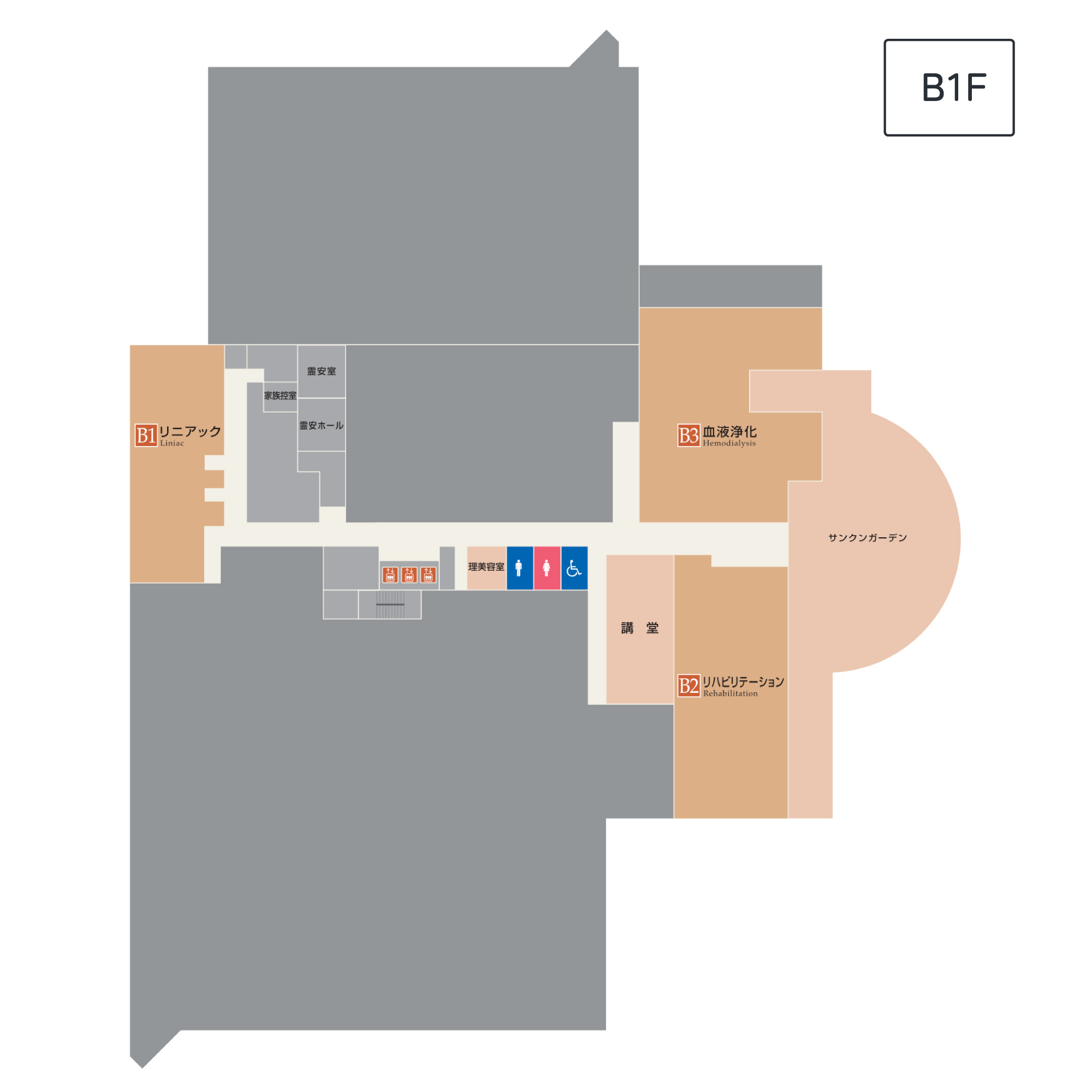 フロアマップB1F